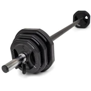 Aerobic vægtstang-sæt sort 32 kg (Nordic Strength)