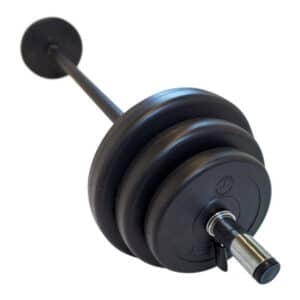 Billigt aerobic pump vægtstangssæt (sort) 20 kg