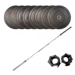 SQ&SN OL Vægtstangssæt 120 kg Sort