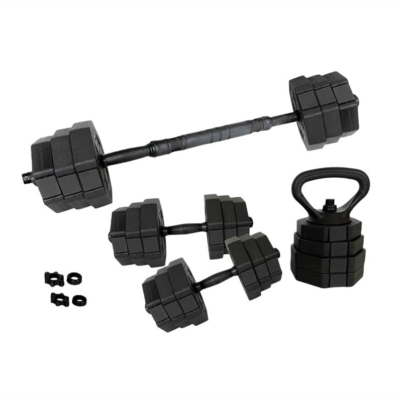 ASG HEX Justerbart Vægtsæt - Sort/Sort - 20 kg