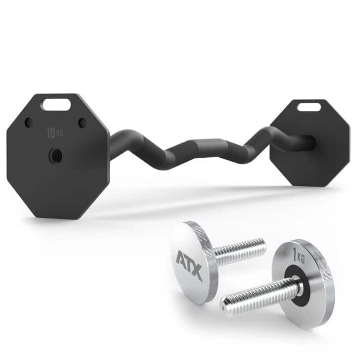 ATX® OCTA Dumbbells SZ-Bar Professionel EZ-Stang til Octa Håndvægtsystem
