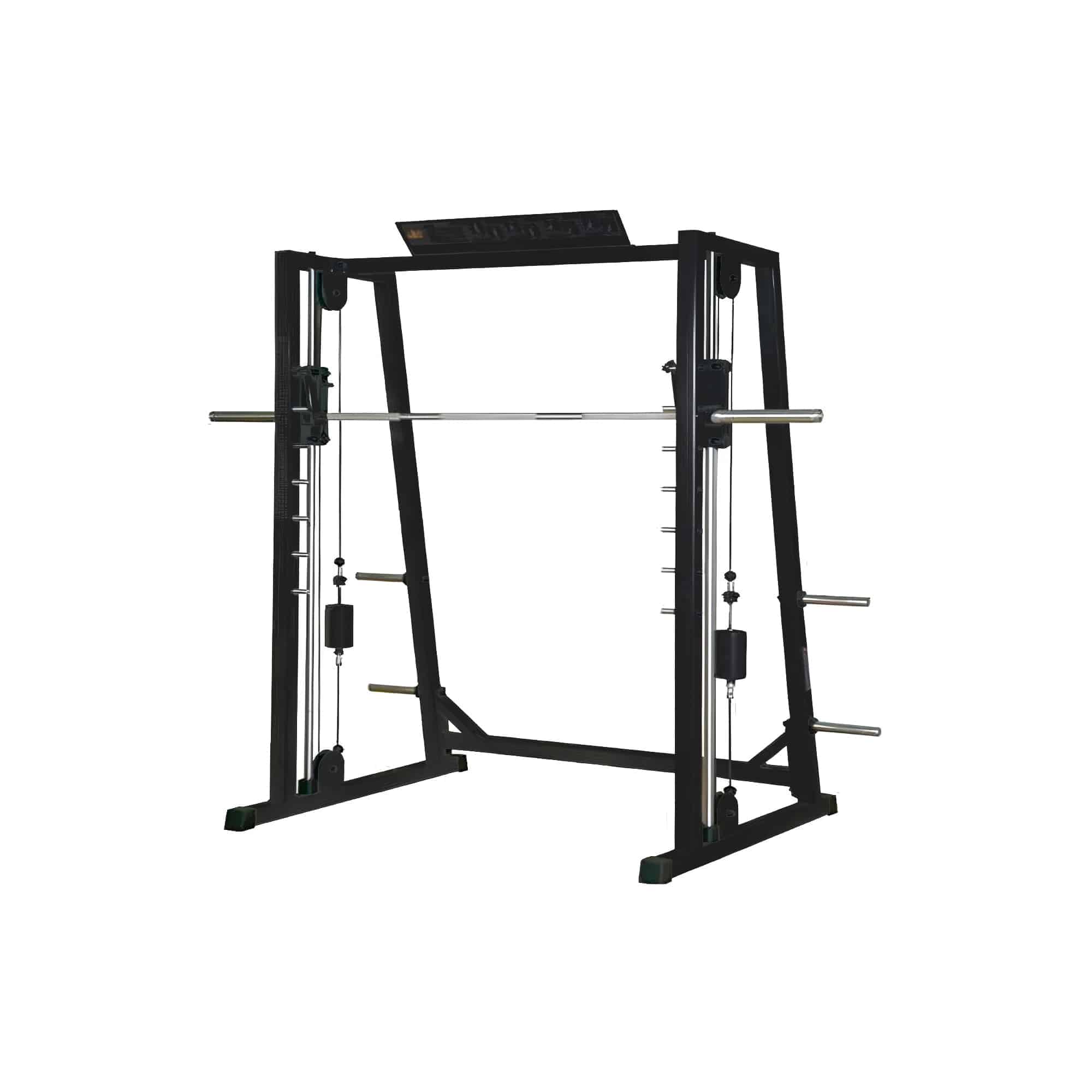 Inter Atletika Smith Machine m. Kontravægt Sort - multifunktionel smith maskine 209,5 x 132 x 228,5 cm